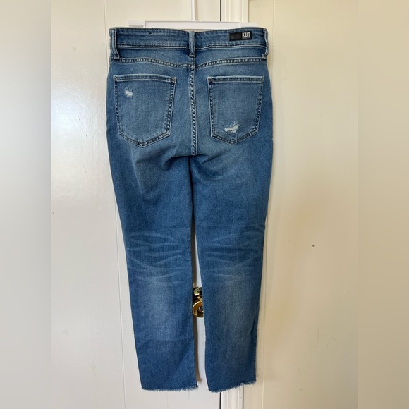 Kut Women's Blue Distressed Jeans - Picture 2 of 10